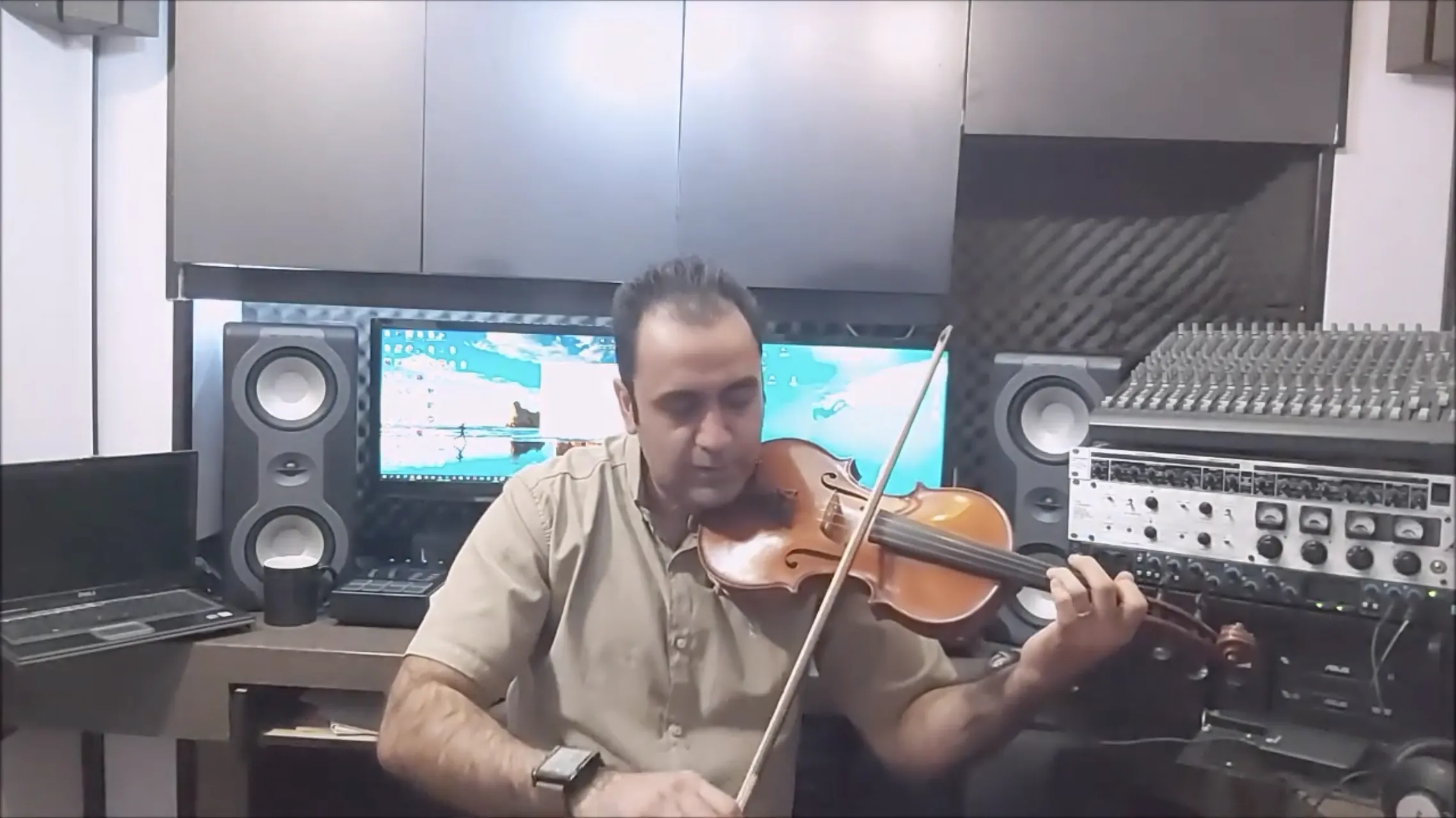 بداههنوازی بیات اصفهان لا ایمان ملکی ویولن