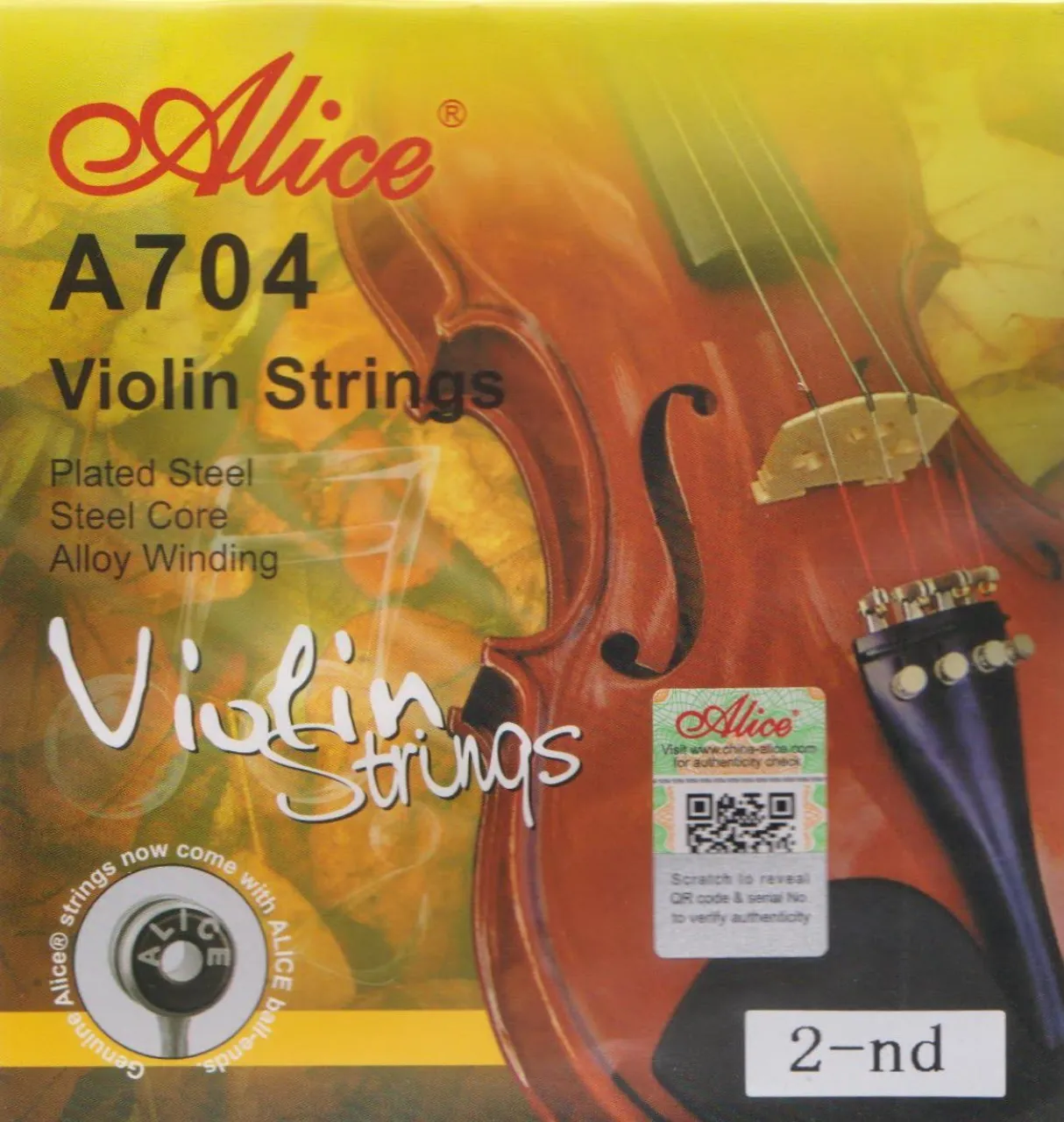 خرید سیم دوم ویولن آلیس مدل Alice A704 (تکی) 🎻✨