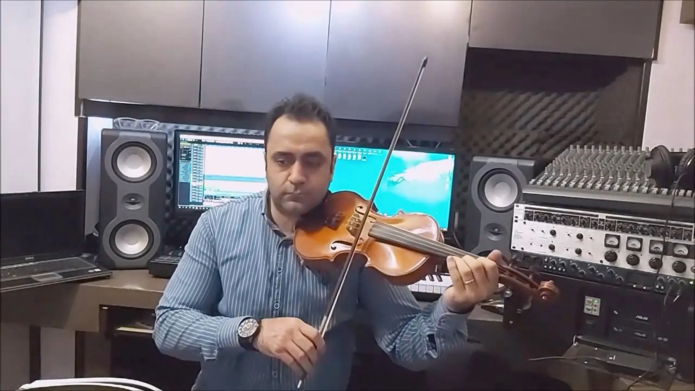 درآمد اول سهگاه دوم ردیف اسدالله ملک ایمان ملکی ویولن