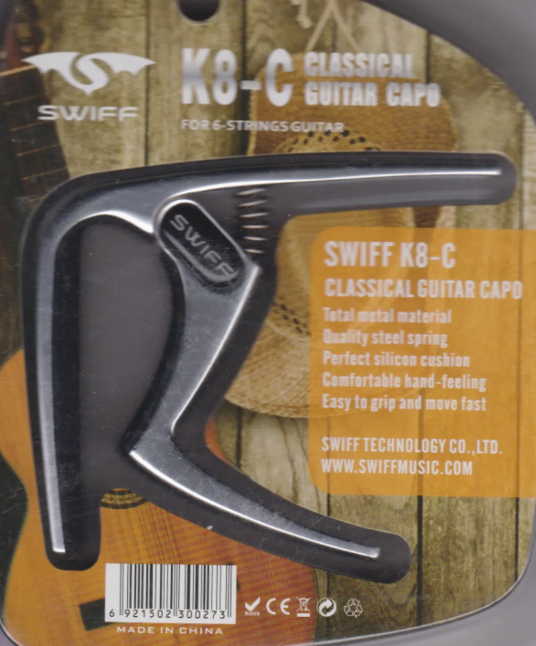 بارهبند گیتار گیرهایی کاپو (Guitar Capo) مدل swiff k80 c بارهبند گیتار گیرهایی کاپو (Guitar Capo) مدل swiff k80 c